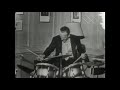 RARE!!! - Fred Astaire playing the drums in his bedroom
