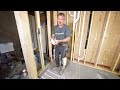 Floor Heating for a Basement Bathroom | Curbless Shower Build