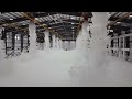 Aircraft hangar fire alarm test high expansion foam