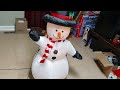 Review of the gemmy 2008 4 ft inflatable snowman.