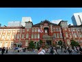 【4K】Walk Tokyo, Japan, Walking around Tokyo Station in busy season