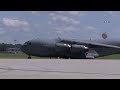 U.S. Air Force Emergency Takeoff: C-17 Globemaster III Crew at Full Throttle