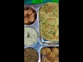 #shorts Desi Lunch Thali Ideas 😋 #youtubefeed #youtubeshorts #lunchthali #lunchidea #trending