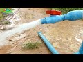Free electricity | I turn PVC pipe into a water pump at home free no need electricity power