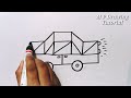 How To Turn Letter Z Into A Car Drawing Easy | How To Draw A Car From Letter Z | New Drawing Idea