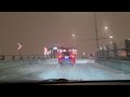 DRIVING IN SNOWSTORM 3Am  from southshore to Montréal Airport #snowfall #montreal #viralvideo #2024
