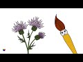 Learn colors for toddlers kids. Magic paintbrush and shades of violet. Coloring video cartoon
