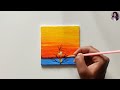 Easy canvas painting idea 23 | Acrylic painting on canvas for beginners #art #painting