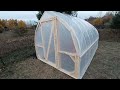 Building an 8' x 12' hoop house from pvc and 2x4s