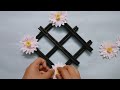 Easy Wall Hanging Tutorial|Simple White Paper Wall Hanging Making|How To Make White Paper Wallmate