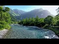 Beautiful river sounds, birds chirping, best sounds of nature in the mountains, ASMR