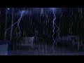 Heavy rain and Thunder storm Ambience to sleep, Fall asleep in less than 3 minutes with heavy rain