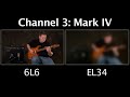 Mesa/Boogie Mark V 6L6 vs EL34 Tube Shootout Comparison
