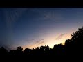 Full Day Cloudy Sky Time Lapse - Sunrise Thru Sunset - Bloomingdale Illinois - Cirrus, cumulus.