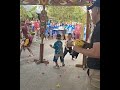 Traditional open weding dayak borneo dance.