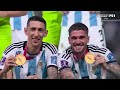 Lionel Messi hoists trophy after Argentina wins the 2022 FIFA World Cup | FOX Soccer