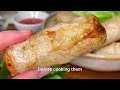 Chicken Spring Rolls: Crispy and NO FRYING ♥ Forget Takeaway Meals