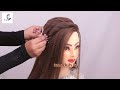 very easy open hairstyle for wedding l mehndi hairstyles l front variation l Twist hairstyles l Eid