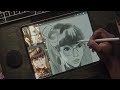 Drawing 3 Portraits from Stellar Blade on the iPad Pro