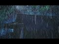 Night Thunderstorm Rain Sounds for Sleeping | Heavy Rainstorm on Tin Roof & Powerful Thunder Sounds