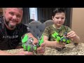 Caleb's BEAST LAB! Caleb and DAD Learn About Science Experiments with Beast Lab SHARK BEAST CREATOR!