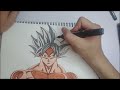 How to draw Goku Ultra Instinct from manga Dragon Ball Super. Vẽ Goku bản năng vô cực