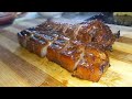 Grilled Pork Spare Ribs in barbecue sauce with mashed cassava | ijoandervlogs