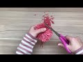 HOW TO MAKE PERFECT POMPOM IN A SIMPLE AND EASY WAY | Using only your hands
