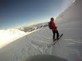 Skiing the Big Couloir (Big Sky, Montana)