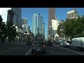 Driving Los Angeles 4K HDR - Downtown Sunrise - USA