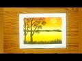 Easy way to paint sunset paradise part 2 //Acrylic painting for beginners//