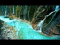Relaxing river in little canyon - calming view and water sounds of little river- ASMR nature video