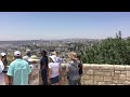 Overlooking Jerusalem and Mt of Olives