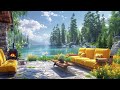Calm Jazz Music for Relaxing ☕ Smooth Jazz Instrumental Music at Outdoor Coffee Shop Ambience