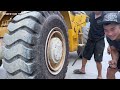 Facing the Truck Tire Problem: Professional Giant Excavator and Heavy Truck Tire Rescue Process