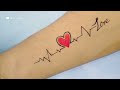 Heart Beat ♡ Tattoo Tutorial | Heart Beat Tattoo Design