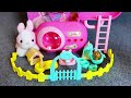 5 Minutes Satisfying with Unboxing Pink Rabbit Pet Garden ASMR | Review Toy