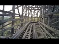 GhostRider FRONT ROW POV 2024 || Knott's Berry Farm CCI Wooden Coaster