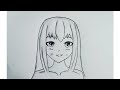 Anime drawing easy | How to draw anime character step by step | Pencil drawing