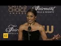 Critics Choice Awards: Angela Bassett (Full Backstage Interview)