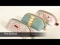 How to sew a Trixie Zipper Pouch | Zipper Pouch | Triangle Pouch Sewing Tutorial