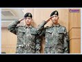 Namjoon and Taehyung's Military Graduation Ceremony after finishing basic military training [BTS]