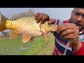Fishing Video 🐠 || Traditional Boy Fishing in The Village Beautiful Pond || Amazing Hook Fishing