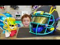 This 6 Year Old Builds A Football Helmet! Dylan's YouTube Experience