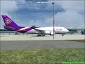 Fs2004 Thai Airways B747-400 Landing İstanbul Atatürk Airport [LTBA]