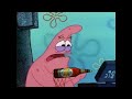 Spongebob giving Patrick his Cerveza Cristal