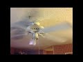 White ceiling fan from 1990 vintage