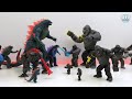 Godzilla x Kong toy collection unboxing ASMR no talking toy review  | The New Empire