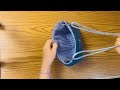 DIY a crossbody & shoulder Jeans bag