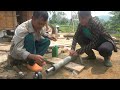 Build automatic water wheel Iron - Measure and cut iron to make the propeller rotate - Family farm
